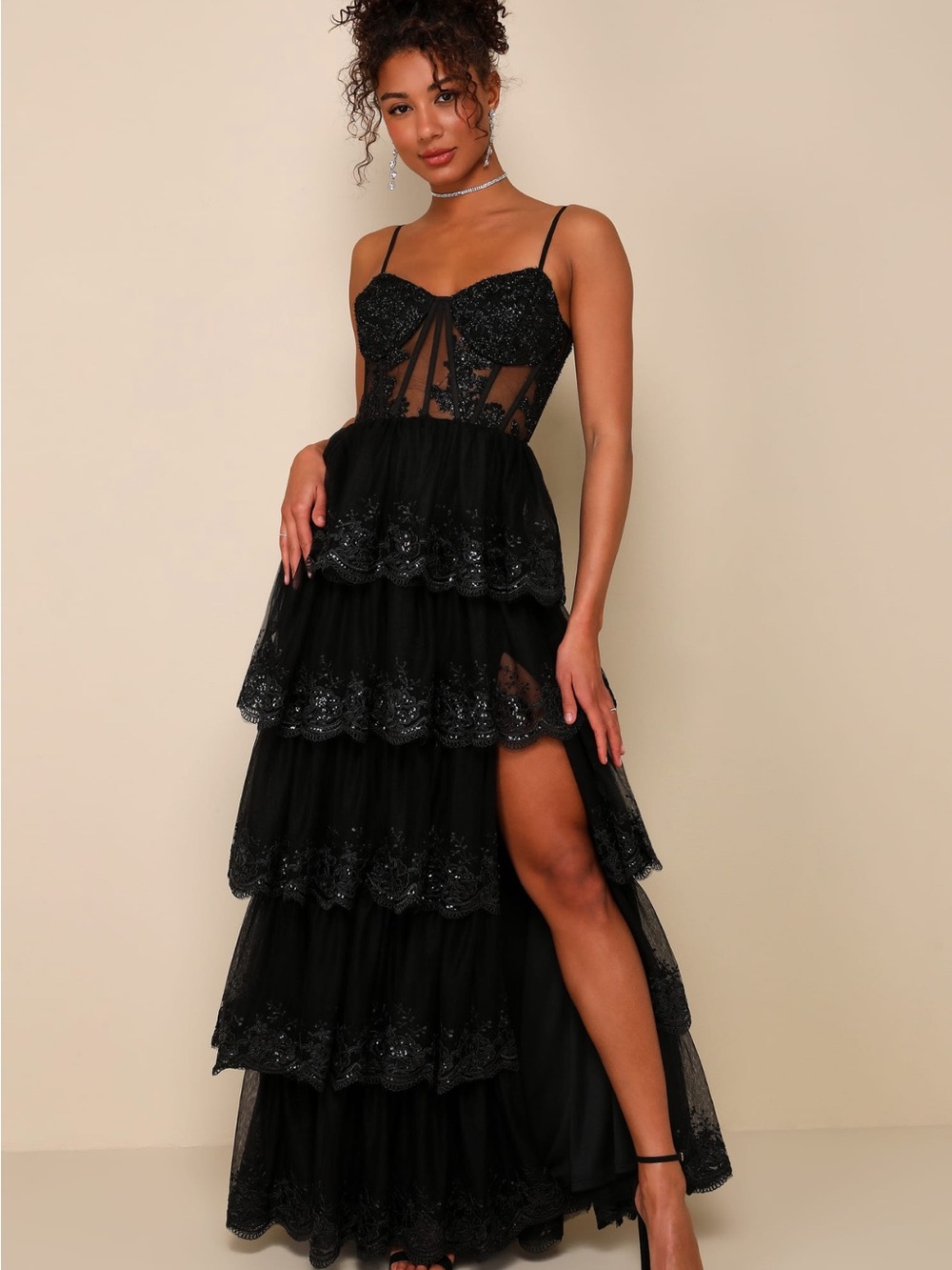 Alluring sensation tulle dress